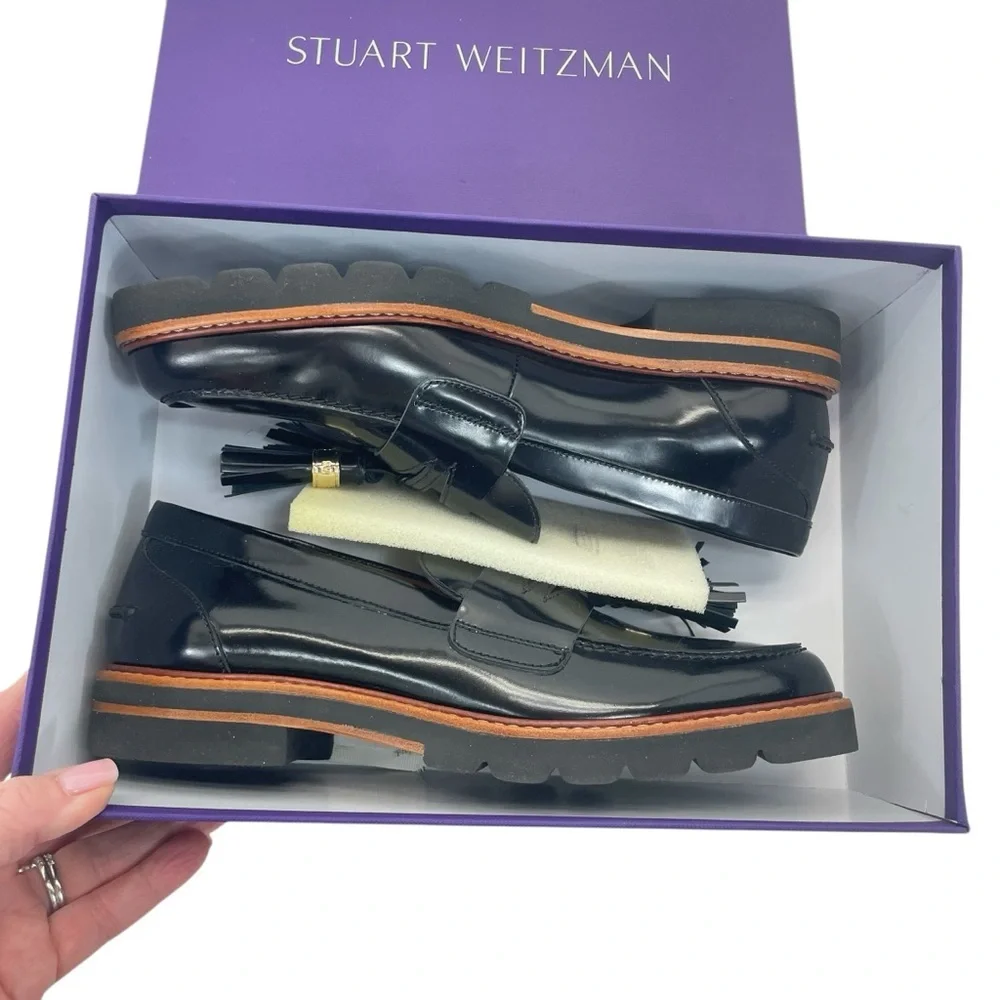 NIB Stuart Weitzman Manila Shoes 8 1/2 Black